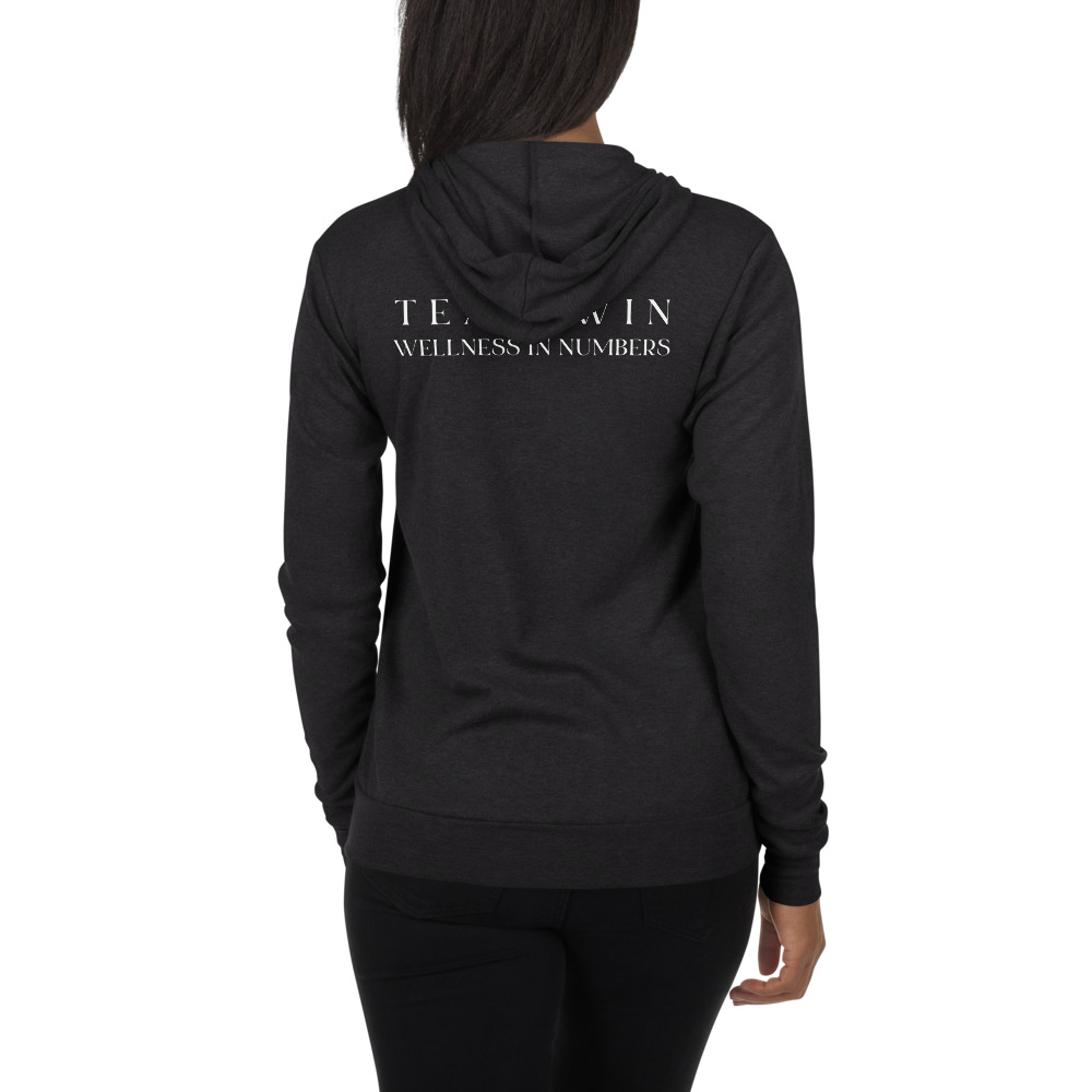 Black Team Win Zip Hoodie - Image 2